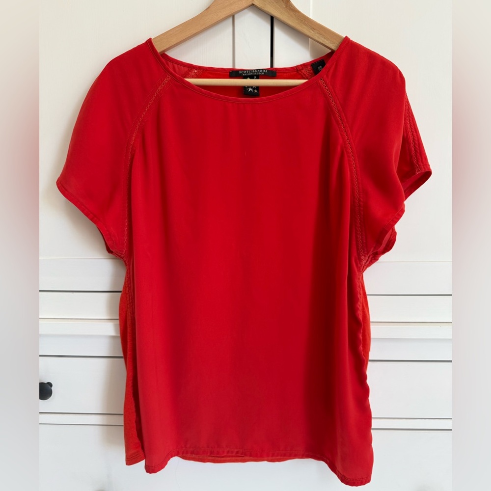Scotch & Soda red blouse